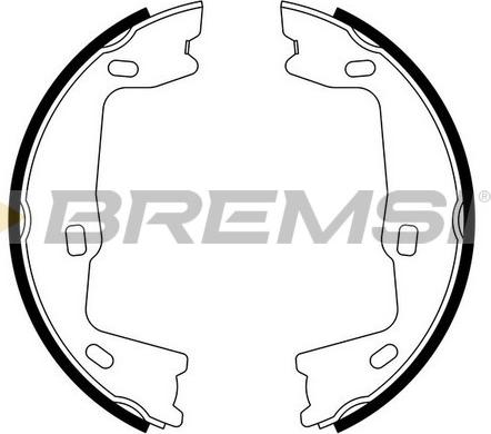 Bremsi GF0349 - Bremsbackensatz, Feststellbremse alexcarstop-ersatzteile.com