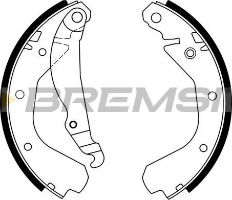 Bremsi GF0350 - Bremsbackensatz alexcarstop-ersatzteile.com