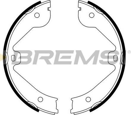 Bremsi GF0314 - Bremsbackensatz, Feststellbremse alexcarstop-ersatzteile.com