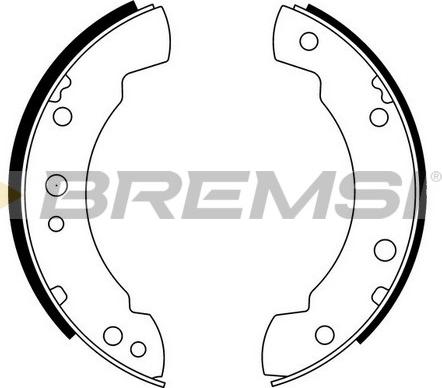 Bremsi GF0211 - Bremsbackensatz alexcarstop-ersatzteile.com