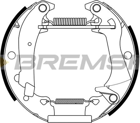 Bremsi GK0029 - Bremsbackensatz alexcarstop-ersatzteile.com