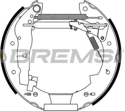 Bremsi GK0024 - Bremsbackensatz alexcarstop-ersatzteile.com