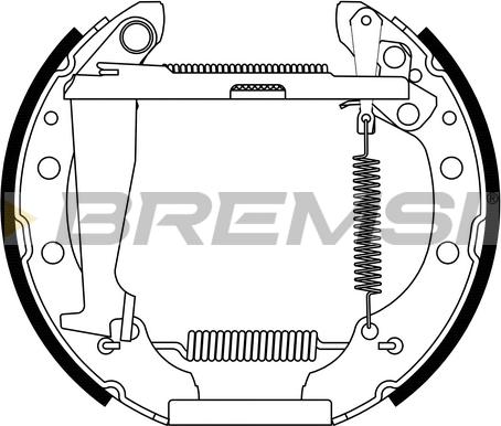 Bremsi GK0072 - Bremsbackensatz alexcarstop-ersatzteile.com