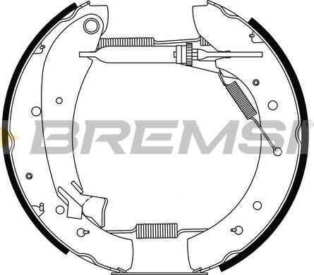 Bremsi GK0335 - Bremsbackensatz alexcarstop-ersatzteile.com