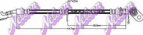 Brovex-Nelson H7454 - Bremsschlauch alexcarstop-ersatzteile.com