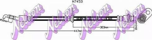 Brovex-Nelson H7453 - Bremsschlauch alexcarstop-ersatzteile.com