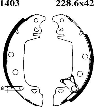 BSF 01403 - Bremsbackensatz alexcarstop-ersatzteile.com