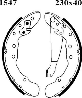 BSF 01547 - Bremsbackensatz alexcarstop-ersatzteile.com