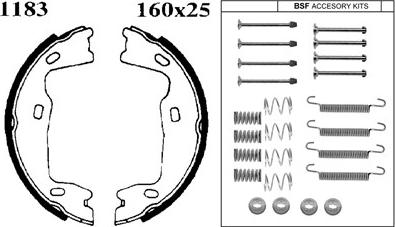 BSF 01183K - Bremsbackensatz, Feststellbremse alexcarstop-ersatzteile.com