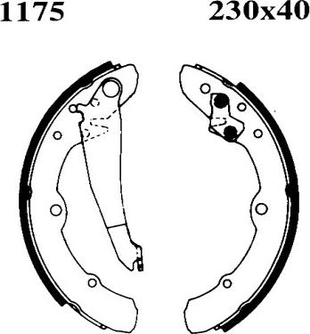 BSF 01175 - Bremsbackensatz alexcarstop-ersatzteile.com