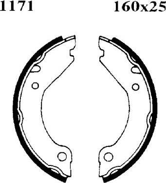 BSF 01171 - Bremsbackensatz, Feststellbremse alexcarstop-ersatzteile.com