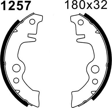 BSF 01257 - Bremsbackensatz alexcarstop-ersatzteile.com