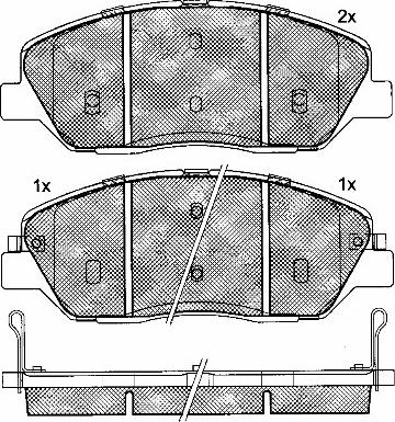 BSF 10921 - Bremsbelagsatz, Scheibenbremse alexcarstop-ersatzteile.com