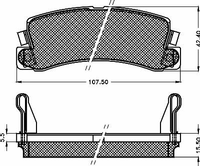 BSF 10468 - Bremsbelagsatz, Scheibenbremse alexcarstop-ersatzteile.com