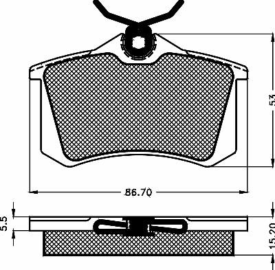 BSF 10481 - Bremsbelagsatz, Scheibenbremse alexcarstop-ersatzteile.com