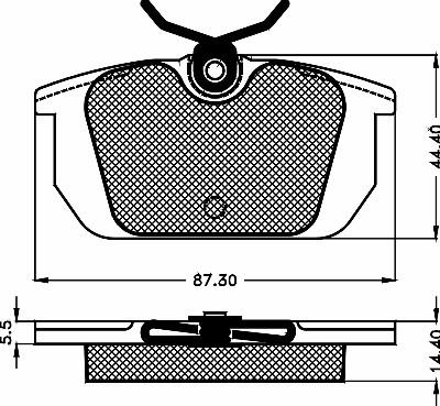 BSF 10470 - Bremsbelagsatz, Scheibenbremse alexcarstop-ersatzteile.com