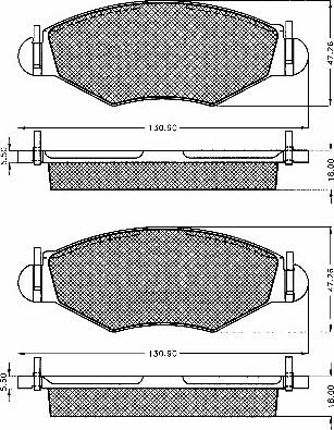 BSF 10555 - Bremsbelagsatz, Scheibenbremse alexcarstop-ersatzteile.com