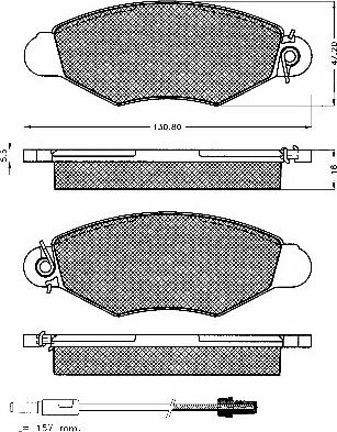 BSF 10556 - Bremsbelagsatz, Scheibenbremse alexcarstop-ersatzteile.com