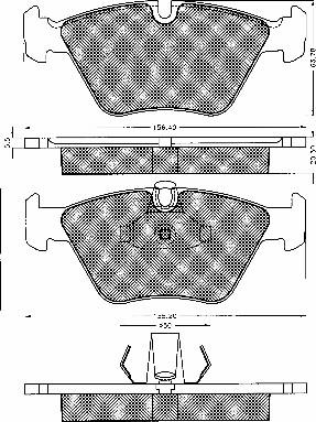 BSF 10560 - Bremsbelagsatz, Scheibenbremse alexcarstop-ersatzteile.com