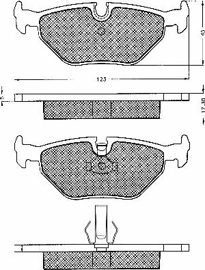 BSF 10570 - Bremsbelagsatz, Scheibenbremse alexcarstop-ersatzteile.com