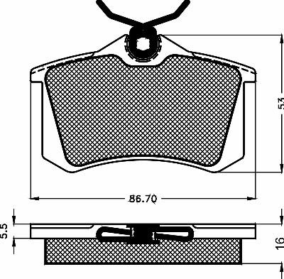 BSF 10638 - Bremsbelagsatz, Scheibenbremse alexcarstop-ersatzteile.com