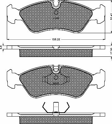 BSF 10142 - Bremsbelagsatz, Scheibenbremse alexcarstop-ersatzteile.com