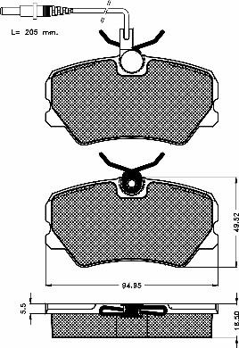 BSF 10164 - Bremsbelagsatz, Scheibenbremse alexcarstop-ersatzteile.com