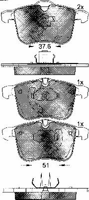 BSF 10805 - Bremsbelagsatz, Scheibenbremse alexcarstop-ersatzteile.com