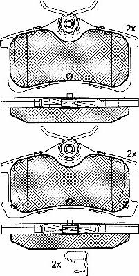 BSF 10821 - Bremsbelagsatz, Scheibenbremse alexcarstop-ersatzteile.com