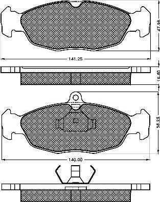 BSF 10345 - Bremsbelagsatz, Scheibenbremse alexcarstop-ersatzteile.com