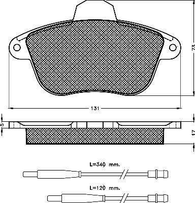 ACDelco AC557281D - Bremsbelagsatz, Scheibenbremse alexcarstop-ersatzteile.com