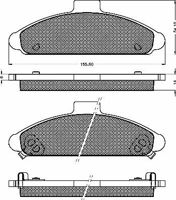 BSF 10351 - Bremsbelagsatz, Scheibenbremse alexcarstop-ersatzteile.com