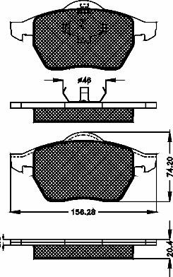 BSF 10337 - Bremsbelagsatz, Scheibenbremse alexcarstop-ersatzteile.com