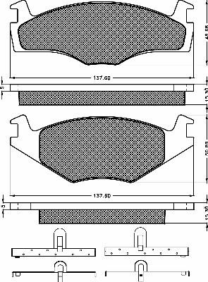 Automotor France PBP4037 - Bremsbelagsatz, Scheibenbremse alexcarstop-ersatzteile.com