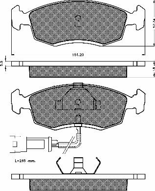 BSF 10210 - Bremsbelagsatz, Scheibenbremse alexcarstop-ersatzteile.com