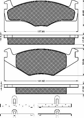 BSF 10212 - Bremsbelagsatz, Scheibenbremse alexcarstop-ersatzteile.com