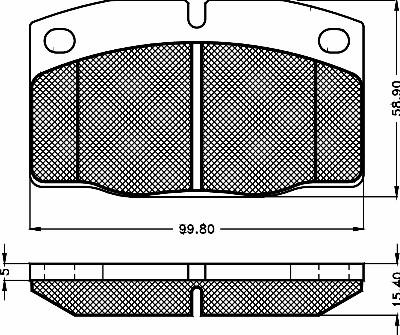 BSF 10280 - Bremsbelagsatz, Scheibenbremse alexcarstop-ersatzteile.com