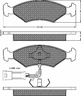 BSF 10272 - Bremsbelagsatz, Scheibenbremse alexcarstop-ersatzteile.com