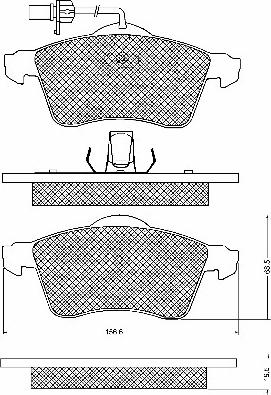 BSF 10743 - Bremsbelagsatz, Scheibenbremse alexcarstop-ersatzteile.com