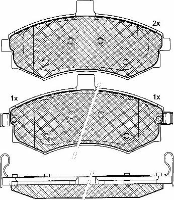 BSF 10762 - Bremsbelagsatz, Scheibenbremse alexcarstop-ersatzteile.com