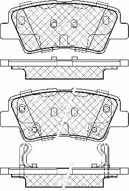 4U Autoparts 37570HY - Bremsbelagsatz, Scheibenbremse alexcarstop-ersatzteile.com