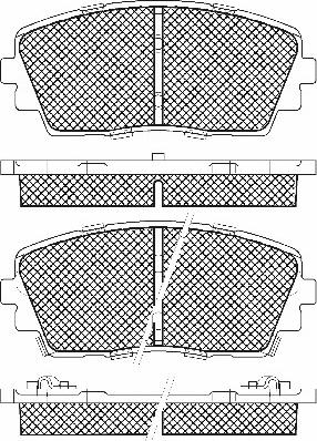 Triscan 1100-148102 - Bremsbelagsatz, Scheibenbremse alexcarstop-ersatzteile.com