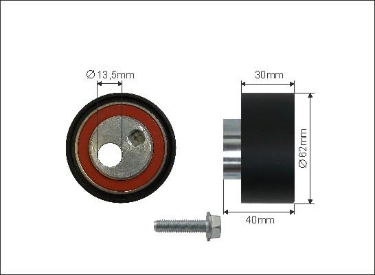 Caffaro 431-140 - Spannrolle, Zahnriemen alexcarstop-ersatzteile.com