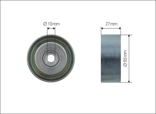 Caffaro 500447 - Umlenk / Führungsrolle, Keilrippenriemen alexcarstop-ersatzteile.com