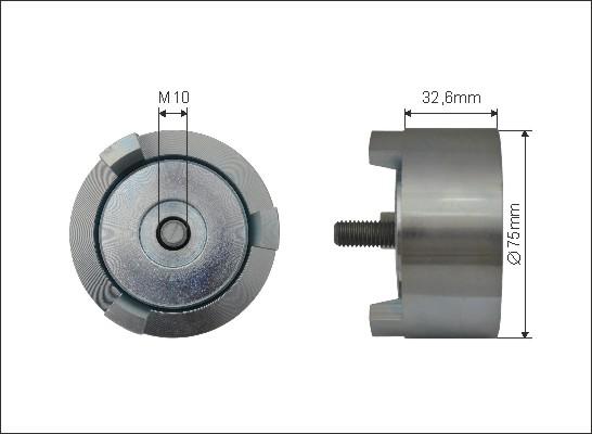 Caffaro 500551 - Umlenk / Führungsrolle, Keilrippenriemen alexcarstop-ersatzteile.com