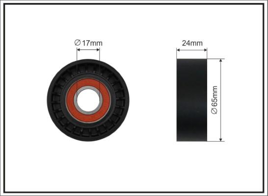 Caffaro 500648 - Umlenk / Führungsrolle, Keilrippenriemen alexcarstop-ersatzteile.com