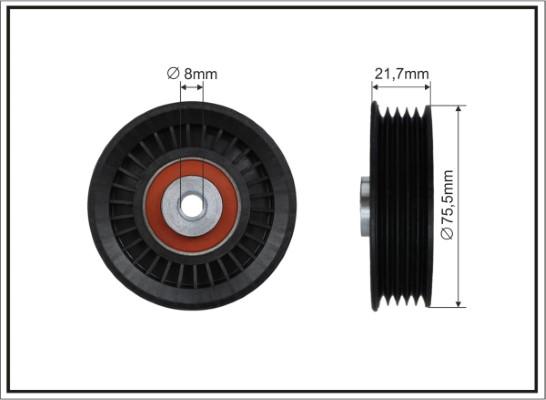 Caffaro 500641 - Umlenk / Führungsrolle, Keilrippenriemen alexcarstop-ersatzteile.com