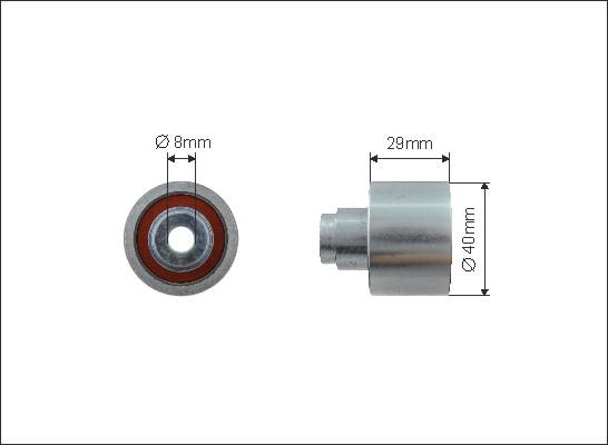 Caffaro 500092 - Umlenk / Führungsrolle, Zahnriemen alexcarstop-ersatzteile.com