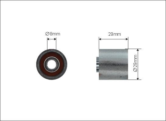 Caffaro 500117 - Umlenk / Führungsrolle, Zahnriemen alexcarstop-ersatzteile.com