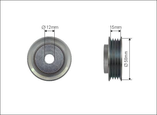 Caffaro 500135 - Umlenk / Führungsrolle, Keilrippenriemen alexcarstop-ersatzteile.com